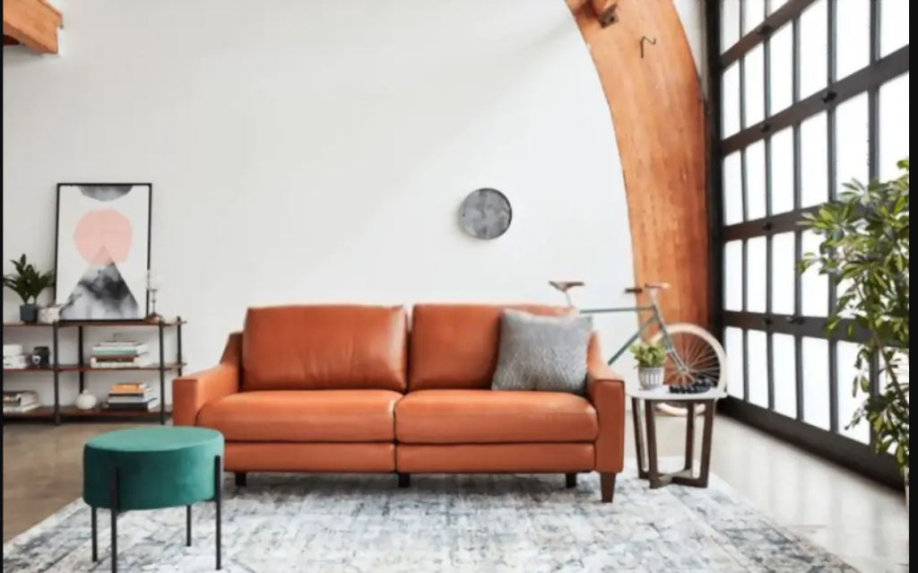 use bold furniture to style your living room on budget