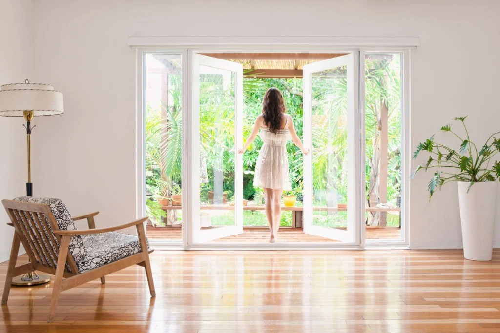 window treatments ideas for French Doors